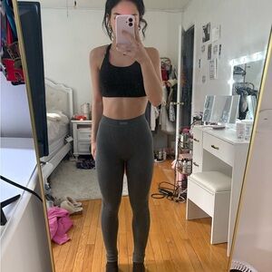 SKIMS Gray Ribbed Loungewear Set